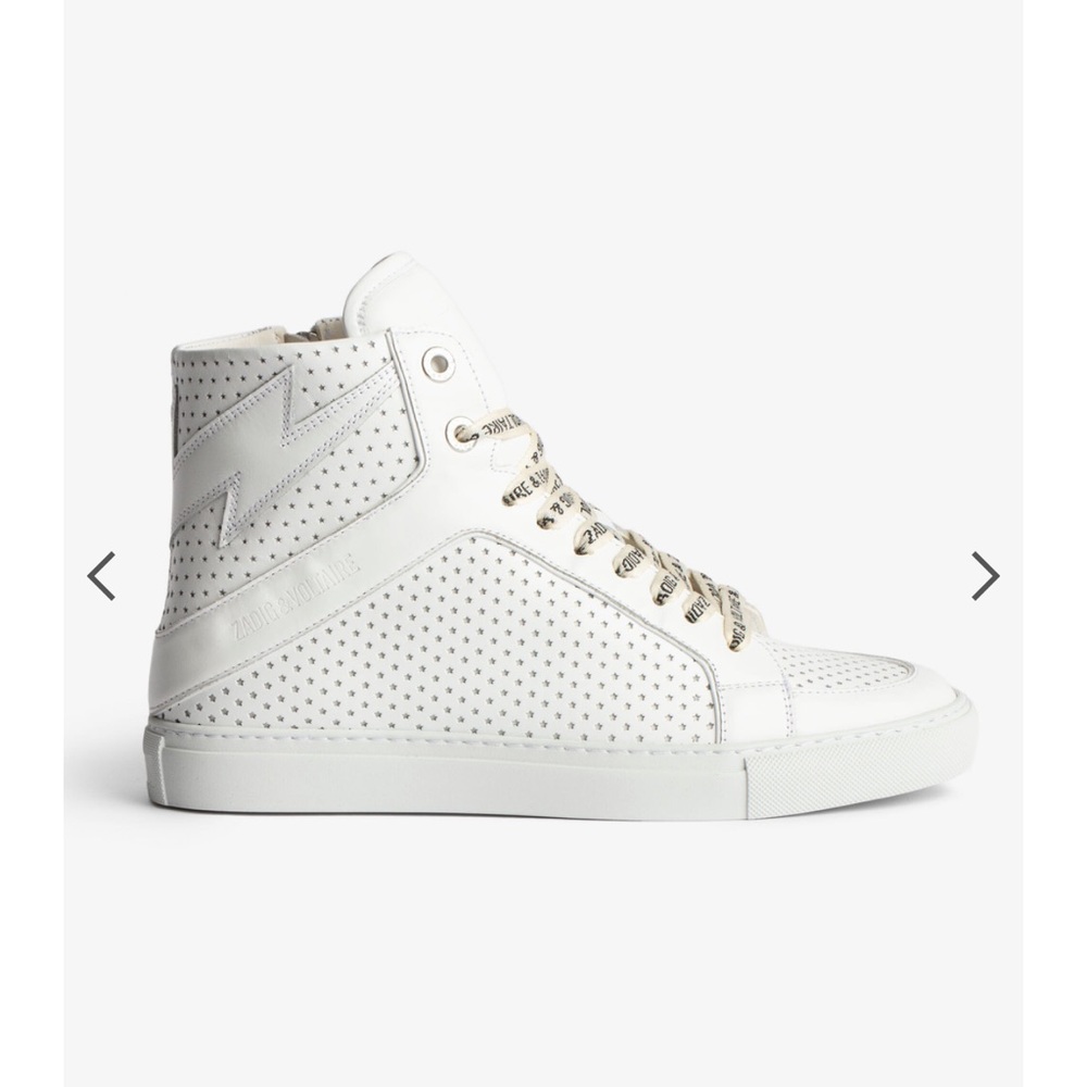 Limited edition Zadig and Voltaire hightop sneakers.